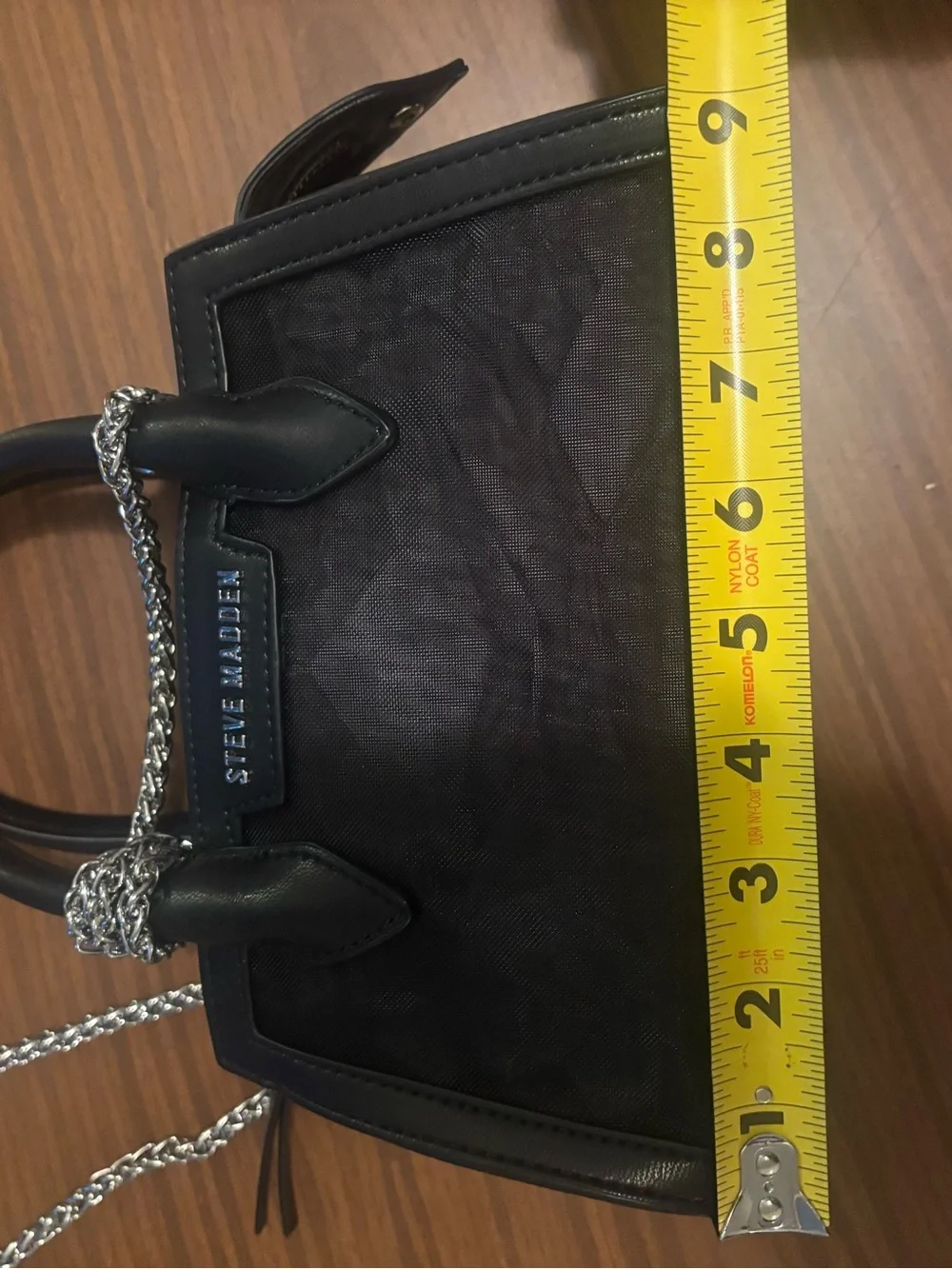 NWoT - Steve Madden - black mesh bag Comes with removal chain crossbody strap